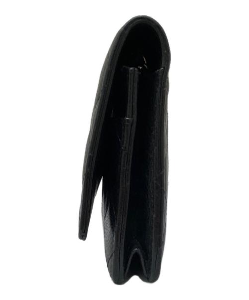 CHANEL（シャネル）CHANEL (シャネル) チェーンショルダーウォレット ブラック×シルバー金具の古着・服飾アイテム