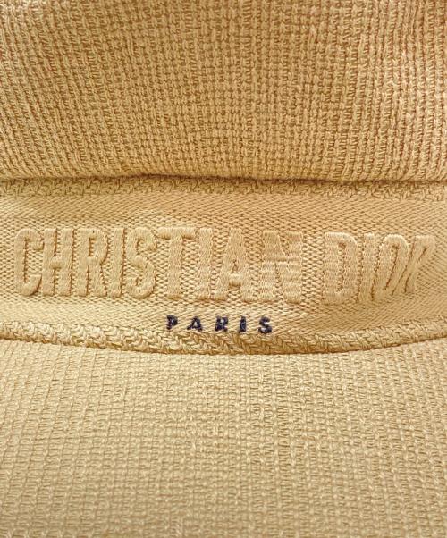 Christian Dior（クリスチャン ディオール）Christian Dior (クリスチャン ディオール) ツイードキャスケット ベージュ サイズ:58の古着・服飾アイテム