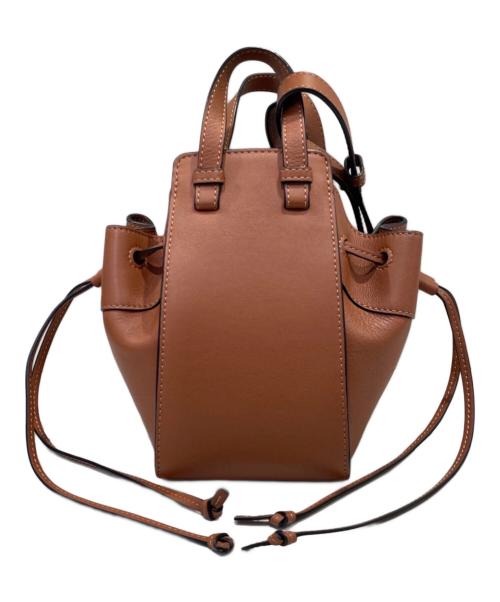 LOEWE（ロエベ）LOEWE (ロエベ) ハンモック ドローストリングバッグ ミニ ブラウン サイズ:ミニの古着・服飾アイテム
