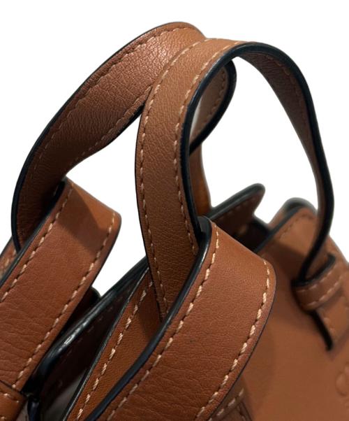 LOEWE（ロエベ）LOEWE (ロエベ) ハンモック ドローストリングバッグ ミニ ブラウン サイズ:ミニの古着・服飾アイテム