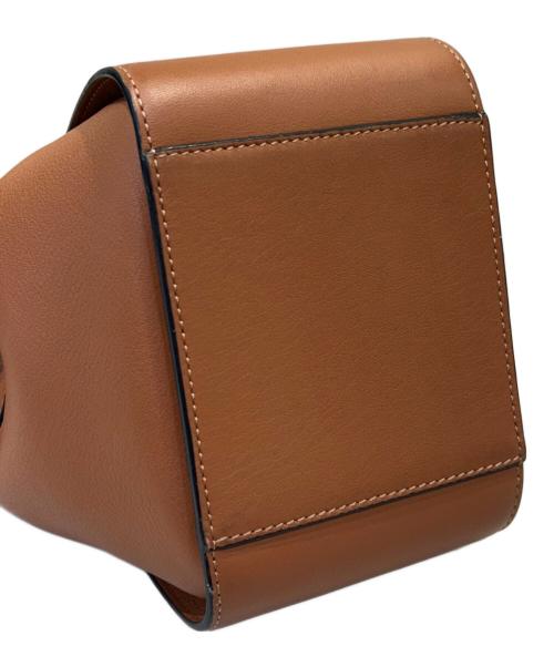LOEWE（ロエベ）LOEWE (ロエベ) ハンモック ドローストリングバッグ ミニ ブラウン サイズ:ミニの古着・服飾アイテム