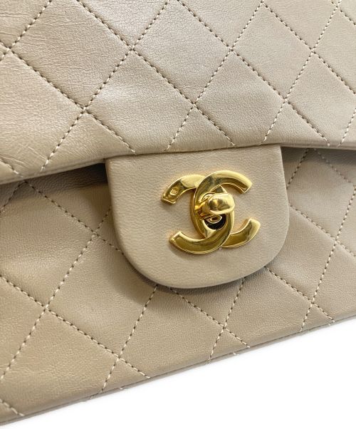 CHANEL（シャネル）CHANEL (シャネル) マトラッセ23/Wフラップチェーンショルダーバッグ ベージュ サイズ:23の古着・服飾アイテム