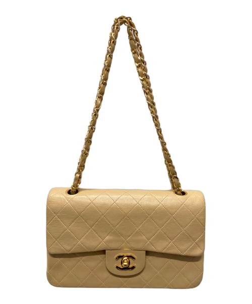 CHANEL（シャネル）CHANEL (シャネル) マトラッセ23/Wフラップチェーンショルダーバッグ ベージュ サイズ:23の古着・服飾アイテム