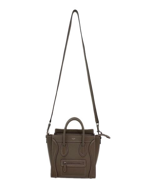 CELINE（セリーヌ）CELINE (セリーヌ) ラゲージ　ナノ スリ(アッシュブラウン) サイズ:ナノの古着・服飾アイテム