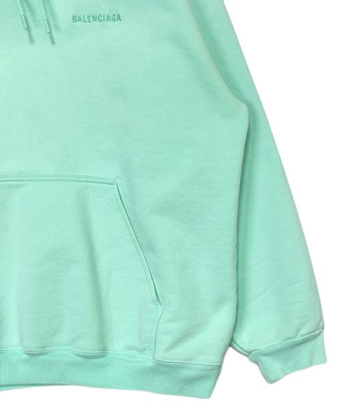 BALENCIAGA（バレンシアガ）BALENCIAGA (バレンシアガ) ロゴパーカー ミント サイズ:XLの古着・服飾アイテム