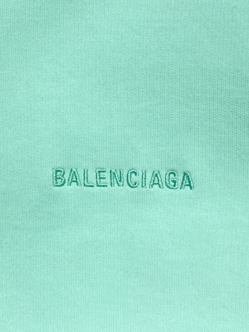 BALENCIAGA（バレンシアガ）BALENCIAGA (バレンシアガ) ロゴパーカー ミント サイズ:XLの古着・服飾アイテム