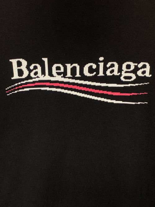 BALENCIAGA（バレンシアガ）BALENCIAGA (バレンシアガ) キャンペーンロゴニット ブラック サイズ:Mの古着・服飾アイテム