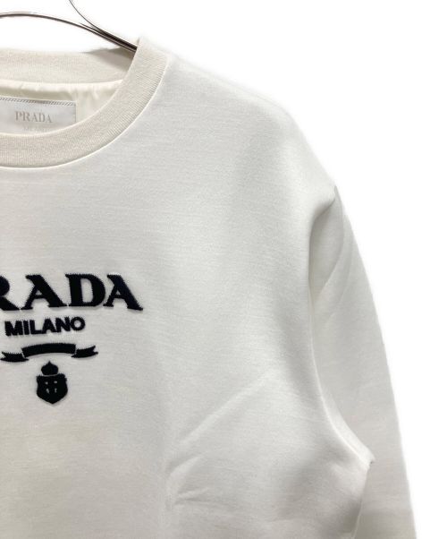 PRADA（プラダ）PRADA (プラダ) PRD 23FW 1913 pullover sweatshirt ホワイト サイズ:Lの古着・服飾アイテム