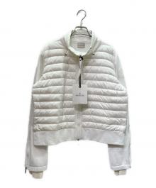 MONCLER（モンクレール）の古着「MAGLIA CARDIGAN ダウンジャケット」｜ホワイト