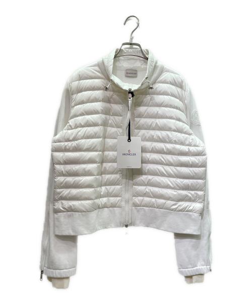 MONCLER（モンクレール）MONCLER (モンクレール) MAGLIA CARDIGAN ダウンジャケット ホワイト サイズ:XLの古着・服飾アイテム