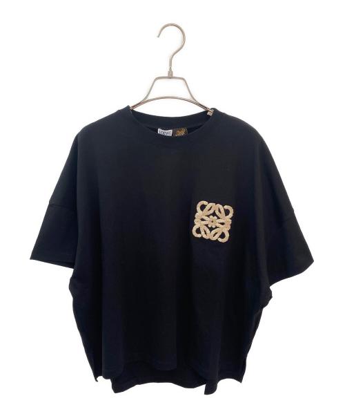 LOEWE（ロエベ）LOEWE (ロエベ) ボクシーフィットアナグラムTシャツ ブラック サイズ:Lの古着・服飾アイテム