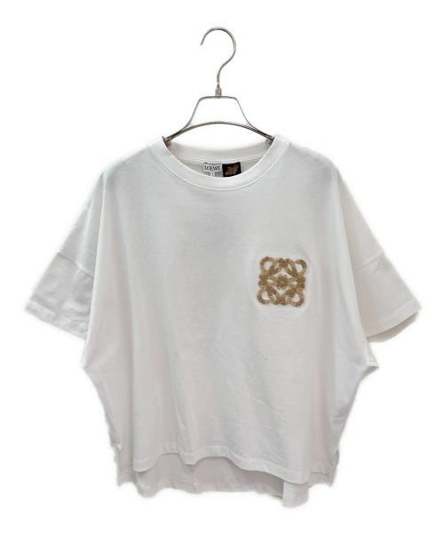 LOEWE（ロエベ）LOEWE (ロエベ) ボクシーフィットアナグラムTシャツ ホワイト サイズ:Ｍの古着・服飾アイテム