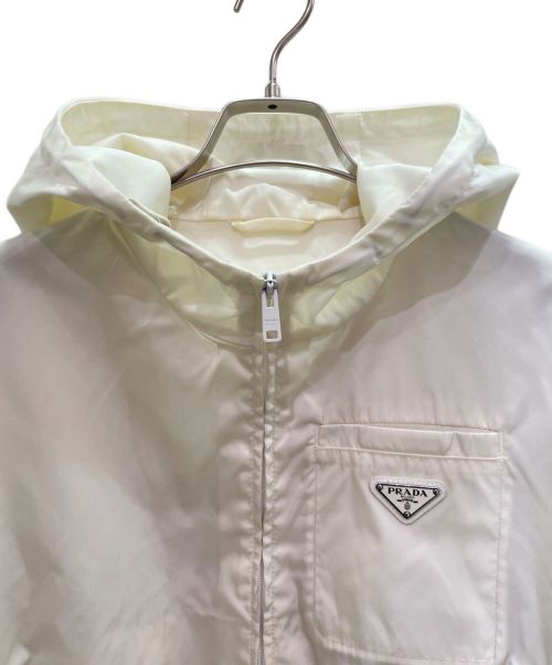 PRADA（プラダ）PRADA (プラダ) リナイロン クロップドジャケット ベージュ サイズ:38の古着・服飾アイテム