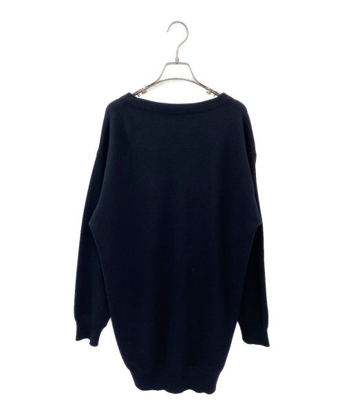 PRADA（プラダ）PRADA (プラダ) ロゴカーディガン ブラック サイズ:38の古着・服飾アイテム
