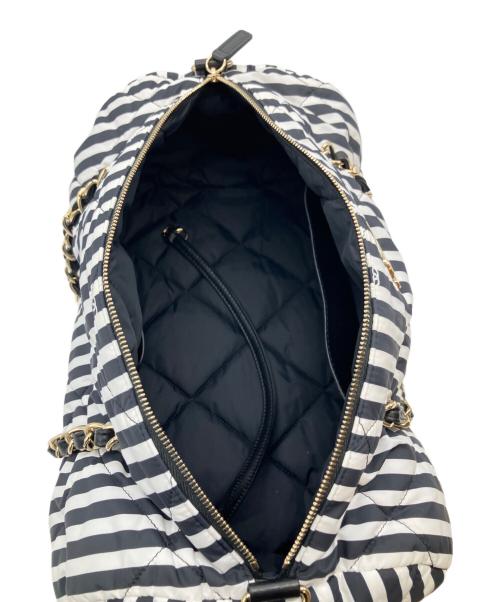 CHANEL（シャネル）CHANEL (シャネル) ボーリングバッグ ホワイト×ブラックの古着・服飾アイテム