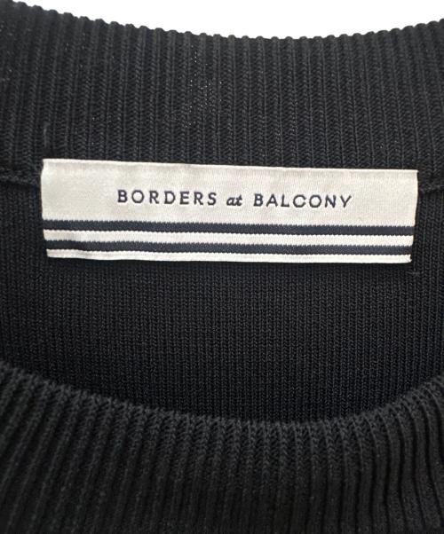 BORDERS at BALCONY（ボーダーズアットバルコニー）BORDERS at BALCONY (ボーダーズアットバルコニー) フェイクパールニット ブラック サイズ:36の古着・服飾アイテム