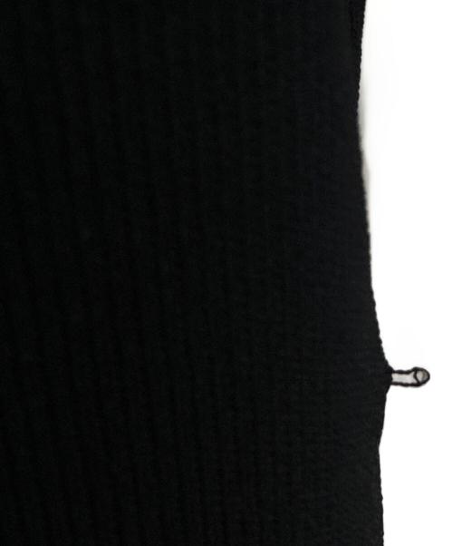 BORDERS at BALCONY（ボーダーズアットバルコニー）BORDERS at BALCONY (ボーダーズアットバルコニー) フェイクパールニット ブラック サイズ:36の古着・服飾アイテム