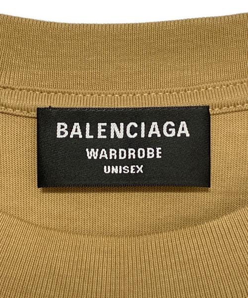 BALENCIAGA（バレンシアガ）BALENCIAGA (バレンシアガ) ロゴTシャツ ブラウン サイズ:Sの古着・服飾アイテム
