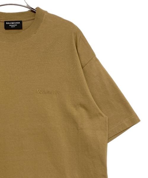 BALENCIAGA（バレンシアガ）BALENCIAGA (バレンシアガ) ロゴTシャツ ブラウン サイズ:Sの古着・服飾アイテム