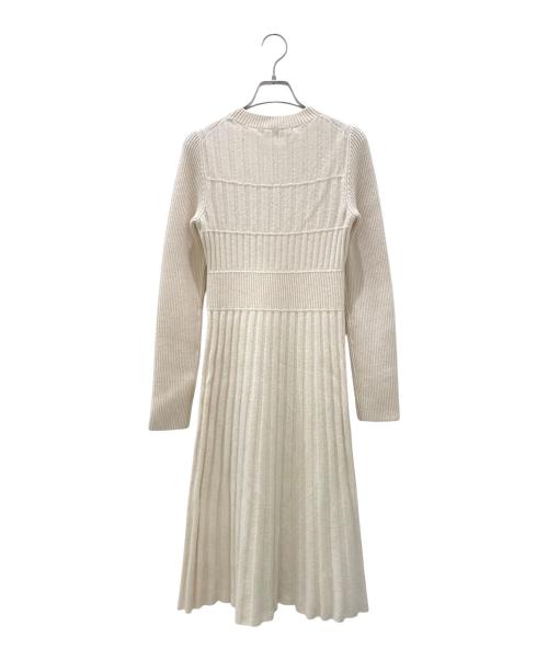 CHANEL（シャネル）CHANEL (シャネル) ココブローチニットワンピース アイボリー サイズ:34の古着・服飾アイテム