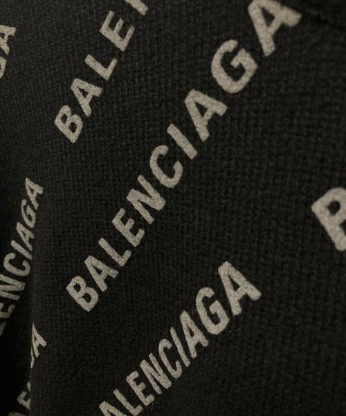 BALENCIAGA（バレンシアガ）BALENCIAGA (バレンシアガ) オールオーバーロゴニット ブラック サイズ:Sの古着・服飾アイテム