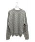 BALENCIAGA（バレンシアガ）の古着「オールオーバーロゴニット/総ロゴニット」｜グレー×ホワイト