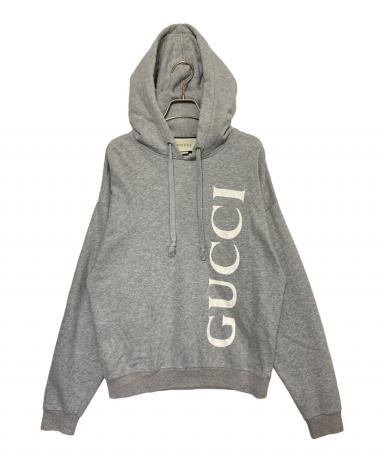 中古・古着通販】GUCCI (グッチ) ロゴパーカー グレー サイズ:XS