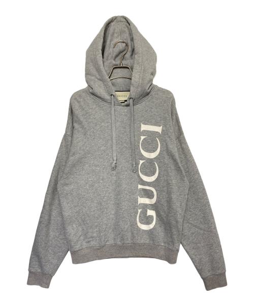 GUCCI（グッチ）GUCCI (グッチ) ロゴパーカー グレー サイズ:XSの古着・服飾アイテム