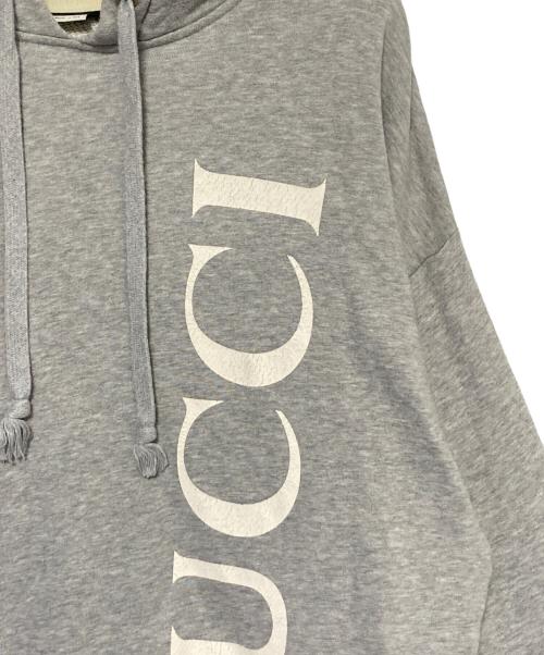 GUCCI（グッチ）GUCCI (グッチ) ロゴパーカー グレー サイズ:XSの古着・服飾アイテム