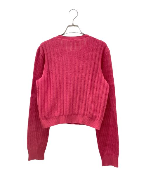 CHANEL（シャネル）CHANEL (シャネル) ココボタン ニット カーディガン ピンク サイズ:40の古着・服飾アイテム