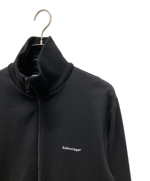 BALENCIAGA（バレンシアガ）BALENCIAGA (バレンシアガ) ストレッチ ジャージー ジップアップ トラックジャケット ブラック サイズ:36の古着・服飾アイテム