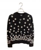 CHANELシャネル）の古着「カシミヤ ココマーク デイジーニット プルオーバー」｜ブラック