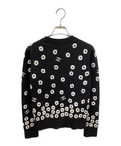 CHANEL（シャネル）CHANEL (シャネル) カシミヤ ココマーク デイジーニット プルオーバー ブラック サイズ:36の古着・服飾アイテム