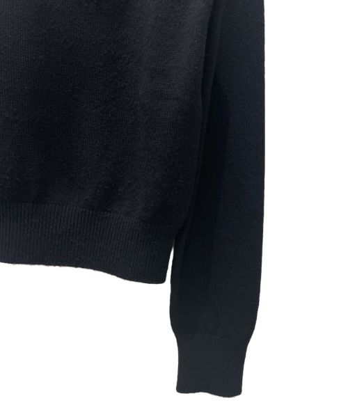 CHANEL（シャネル）CHANEL (シャネル) ココマークエンブレムカシミヤニット ブラック サイズ:38の古着・服飾アイテム