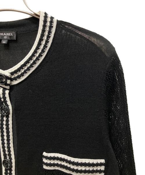CHANEL（シャネル）CHANEL (シャネル) ココマークボタンニットワンピース ブラック サイズ:38の古着・服飾アイテム