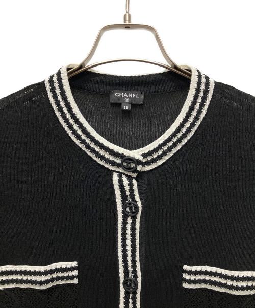 CHANEL（シャネル）CHANEL (シャネル) ココマークボタンニットワンピース ブラック サイズ:38の古着・服飾アイテム