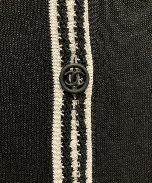 CHANEL（シャネル）CHANEL (シャネル) ココマークボタンニットワンピース ブラック サイズ:38の古着・服飾アイテム