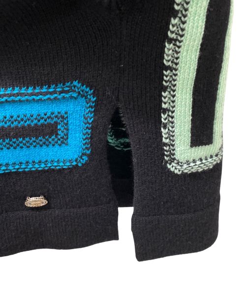 CHANEL（シャネル）CHANEL (シャネル) カシミヤ混 ロゴ ニット ベスト ブラック サイズ:34の古着・服飾アイテム