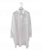 CELINEセリーヌ）の古着「トリオンフロゴオーバーサイズシャツ」｜ホワイト