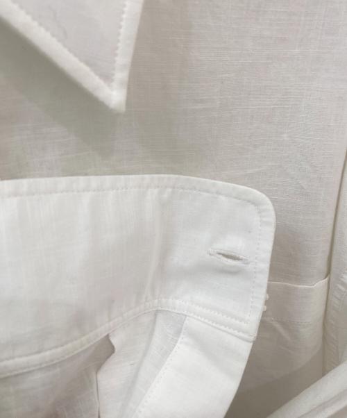 CELINE（セリーヌ）CELINE (セリーヌ) トリオンフロゴオーバーサイズシャツ ホワイト サイズ:34の古着・服飾アイテム