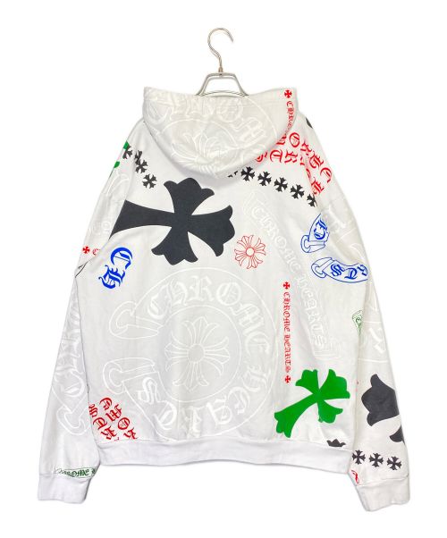 CHROME HEARTS（クロムハーツ）CHROME HEARTS (クロムハーツ) マルチプリントパーカー ホワイト サイズ:XLの古着・服飾アイテム