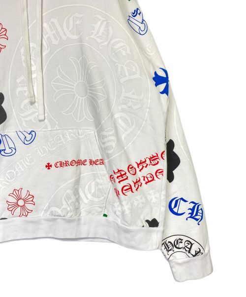 CHROME HEARTS（クロムハーツ）CHROME HEARTS (クロムハーツ) マルチプリントパーカー ホワイト サイズ:XLの古着・服飾アイテム