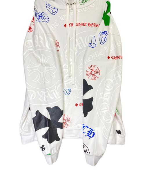 CHROME HEARTS（クロムハーツ）CHROME HEARTS (クロムハーツ) マルチプリントパーカー ホワイト サイズ:XLの古着・服飾アイテム