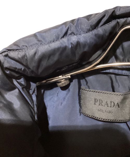PRADA（プラダ）PRADA (プラダ) ナイロンキルティング中綿ジャケット ネイビー サイズ:48の古着・服飾アイテム
