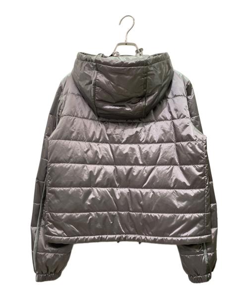PRADA（プラダ）PRADA (プラダ) キルティング フードジャケット グレー サイズ:42の古着・服飾アイテム