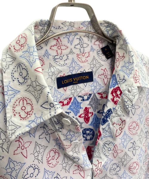 LOUIS VUITTON（ルイ ヴィトン）LOUIS VUITTON (ルイ ヴィトン) モノグラムシグネチャーシャツ ホワイト サイズ:XLの古着・服飾アイテム