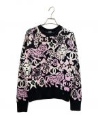CHANELシャネル）の古着「ココボタン P73 カシミヤ ニット」｜ブラック