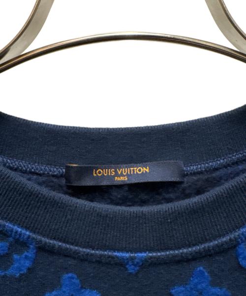 LOUIS VUITTON（ルイ ヴィトン）LOUIS VUITTON (ルイ ヴィトン) モノグラムジャガードスウェット ネイビー サイズ:Mの古着・服飾アイテム