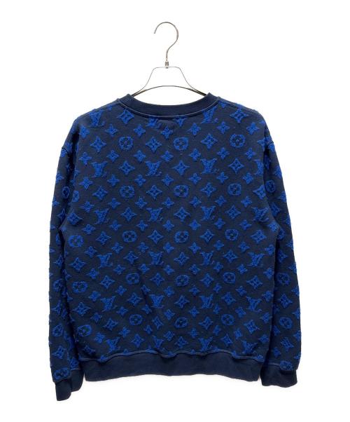 LOUIS VUITTON（ルイ ヴィトン）LOUIS VUITTON (ルイ ヴィトン) モノグラムジャガードスウェット ネイビー サイズ:Mの古着・服飾アイテム