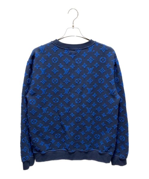 LOUIS VUITTON（ルイ ヴィトン）LOUIS VUITTON (ルイ ヴィトン) モノグラムジャガードスウェット ネイビー サイズ:Mの古着・服飾アイテム